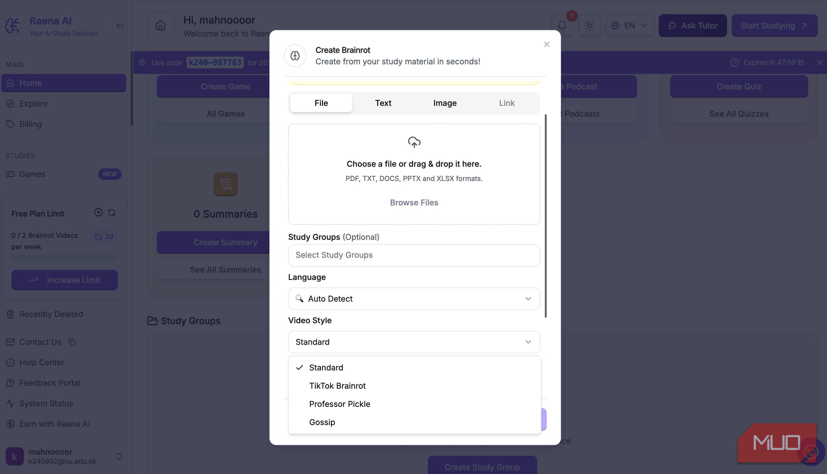 I studied with a TikTok brainrot app and it actually worked