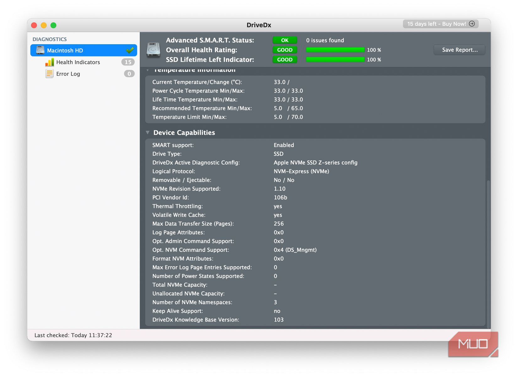 DriveDX test on Mac