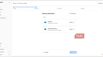Duplicati backup destination