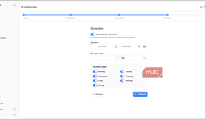 Duplicati Schedule settings