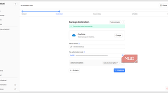 Duplicati setting up backup desitination for OneDrive