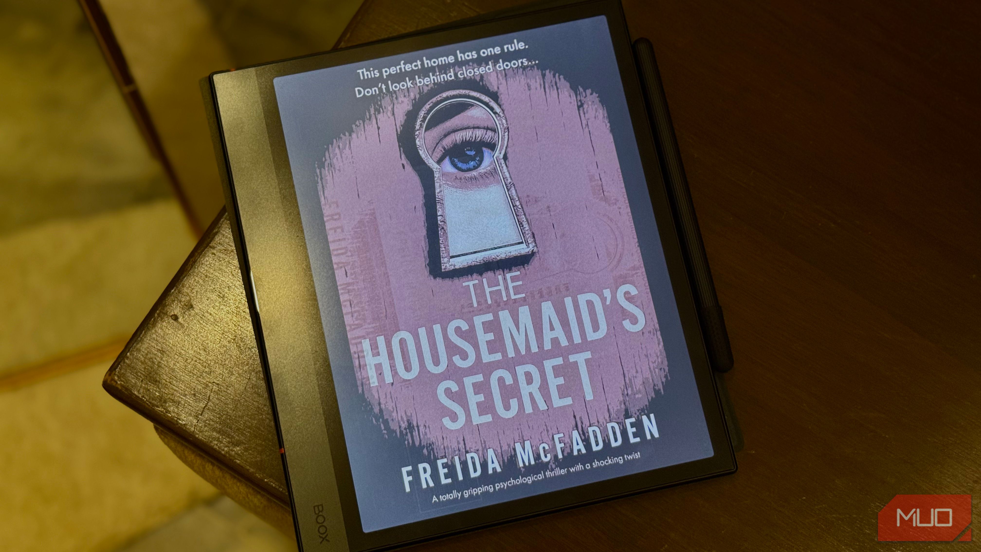 Ebook open on an Boox eReader