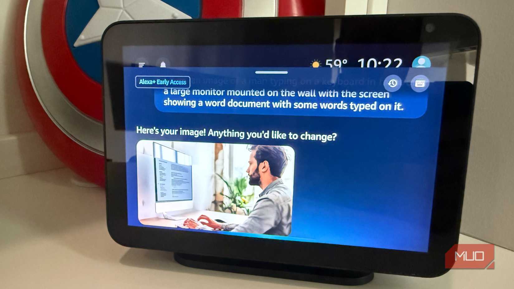 echo show 8 with alexa+ ai image creation