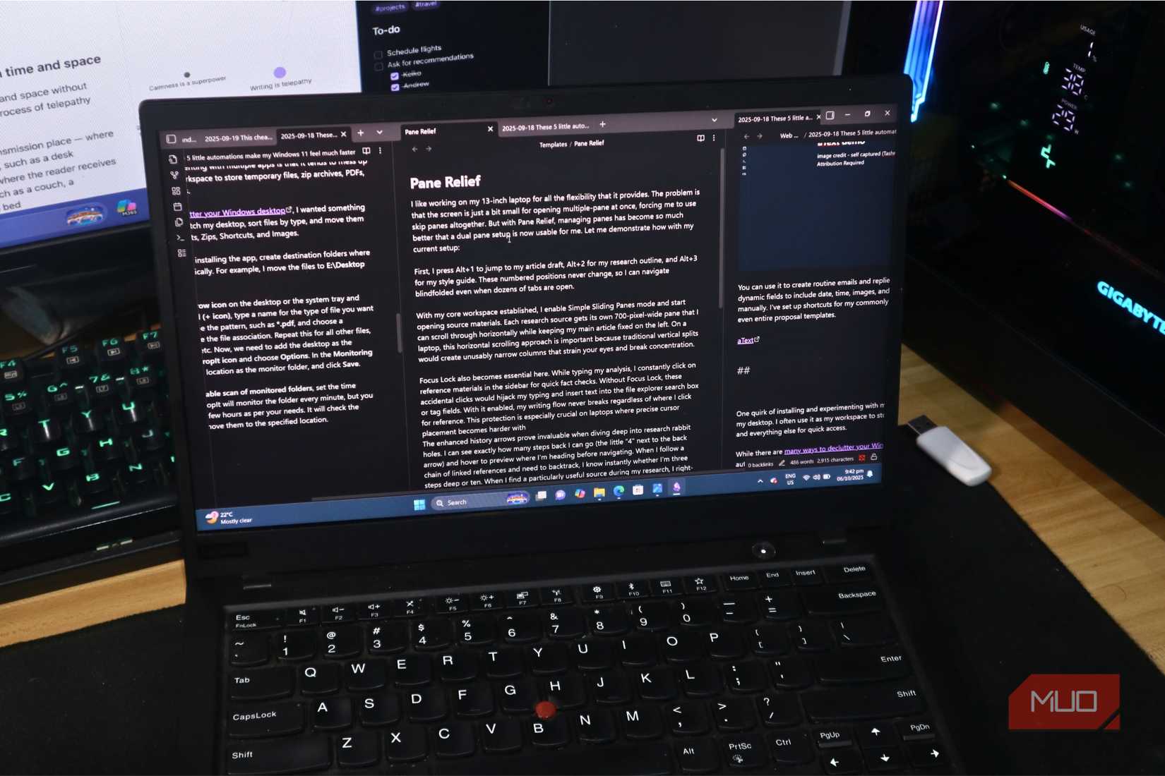 Maximizing my small display using Pane Relief