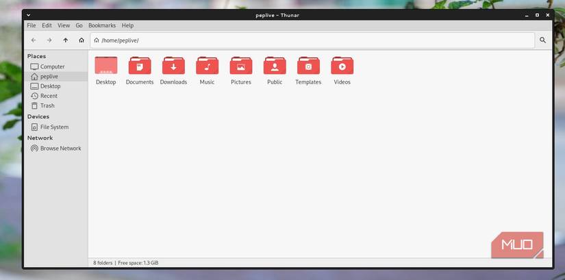 Exploring files on Peppermint Linux