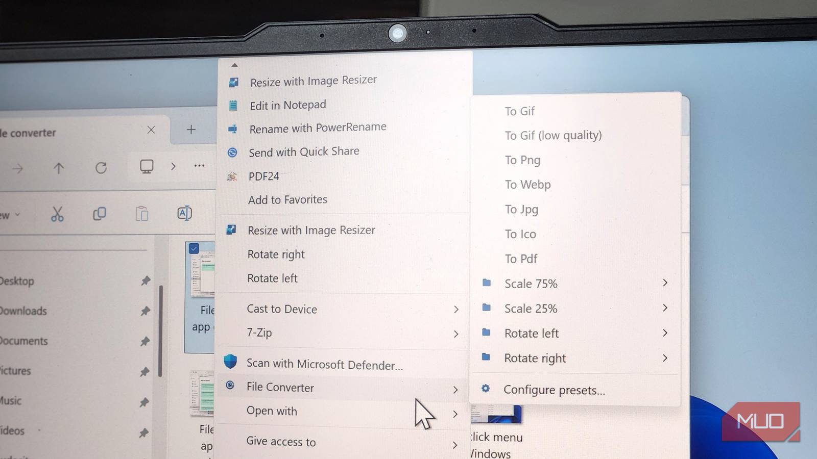Context Menu Button I added a convert button to Windows 11's context menu and my life is so ...