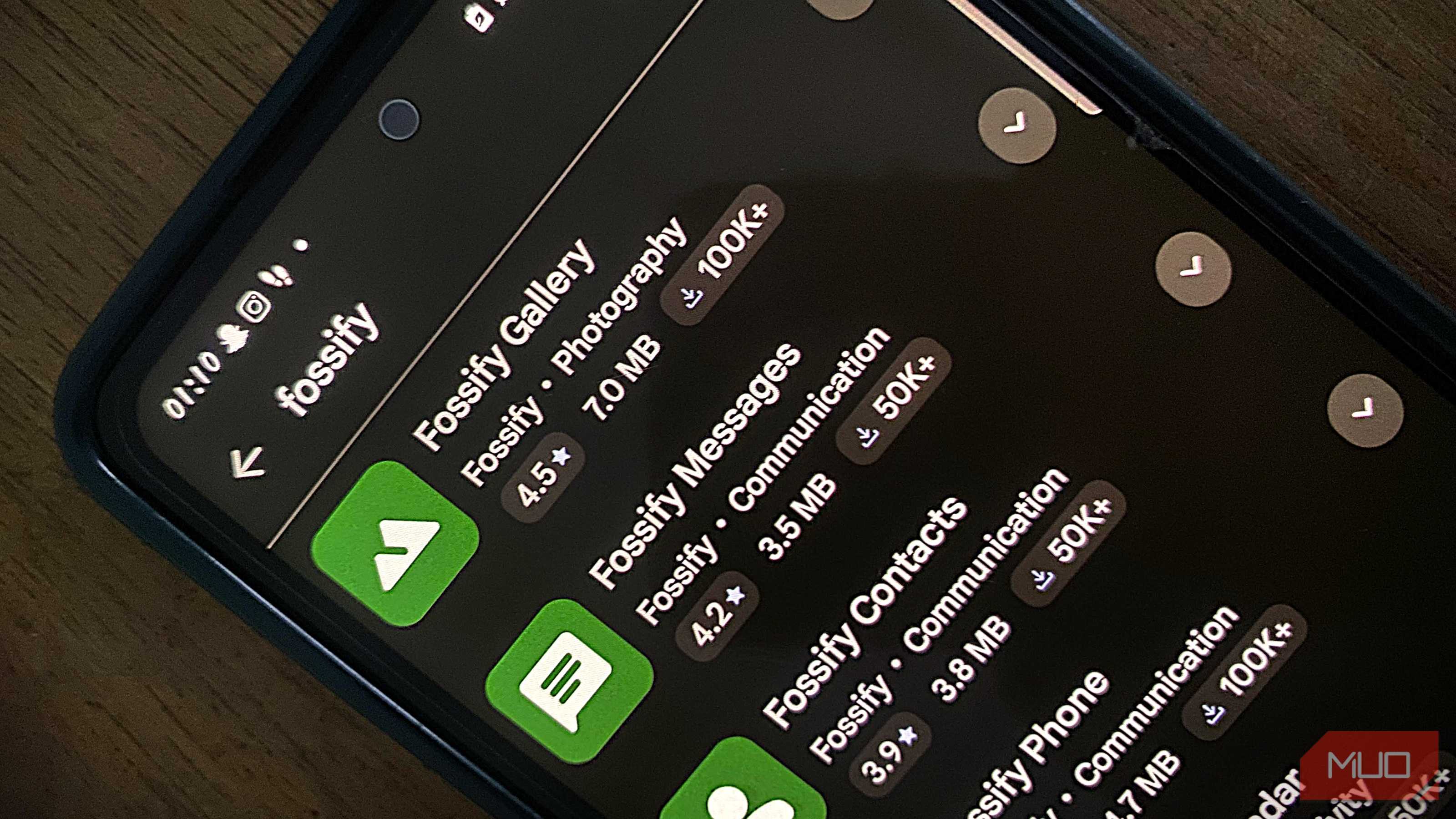 Fossify apps on the Google Play Store