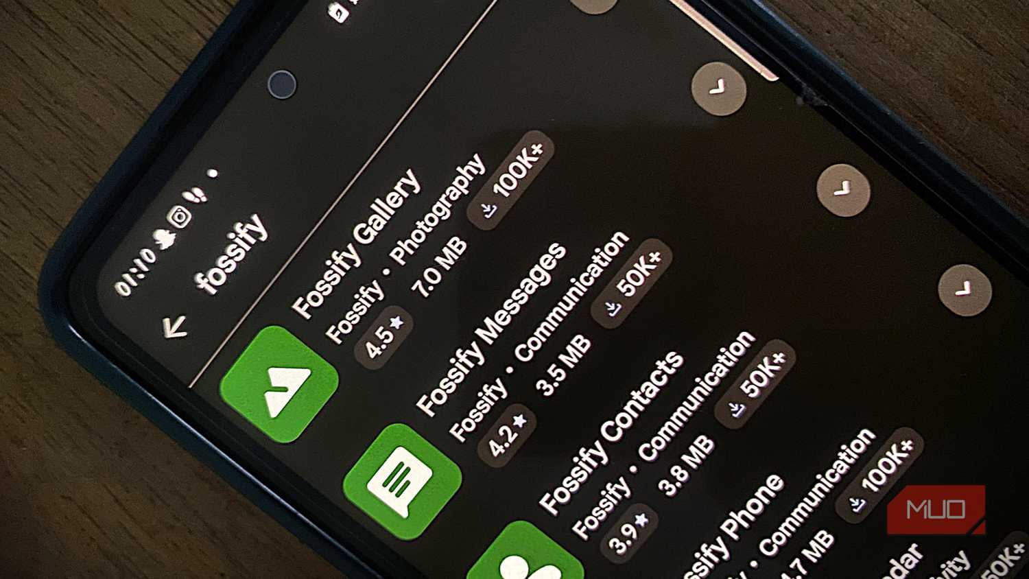 Fossify apps on the Google Play Store