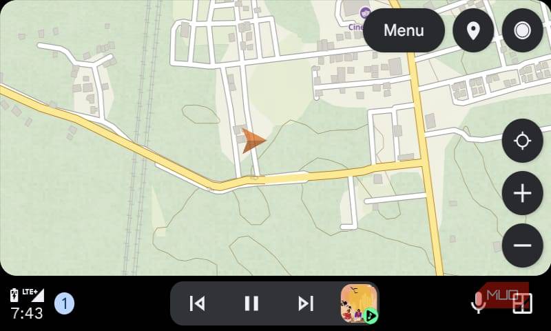 Gaia GPS on Android Auto