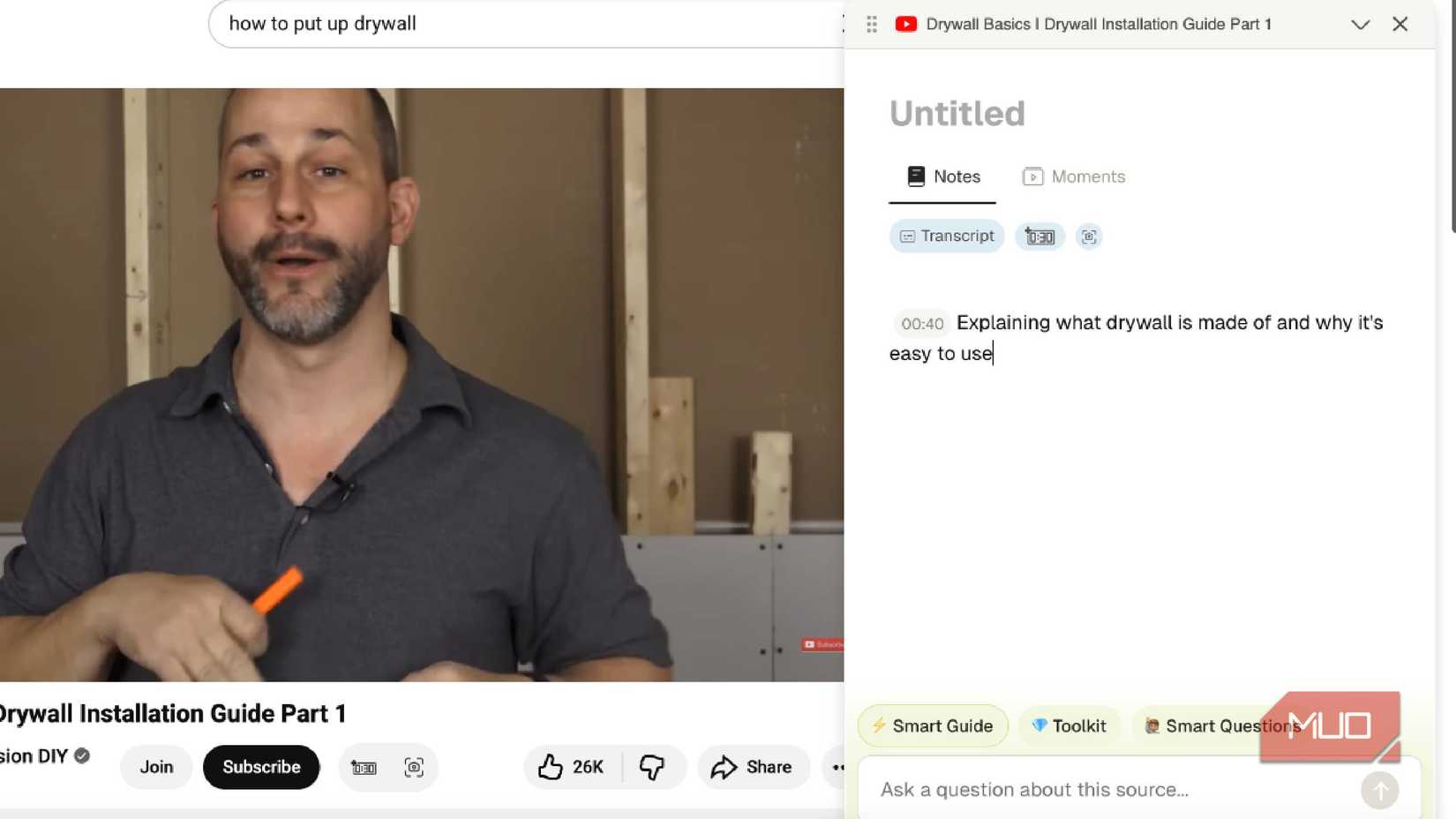 Gistr's Chrome extension adding a note