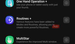 Good Lock plugin list showing One Hand Operation + and RegiStar