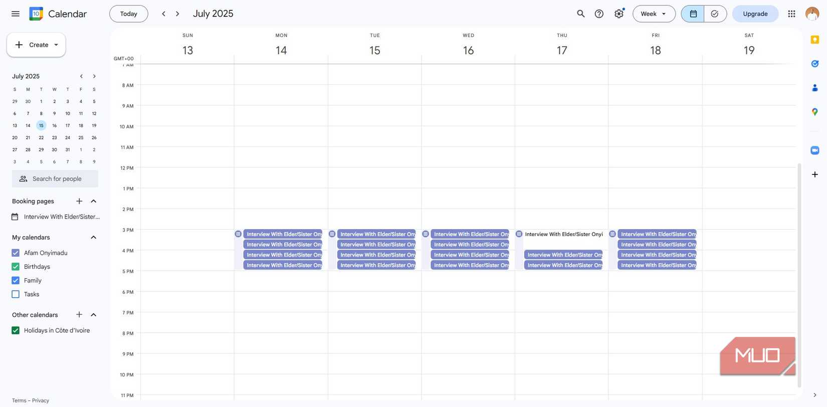 Google Calendar is one of the modern calendars that has replaced Sunrise