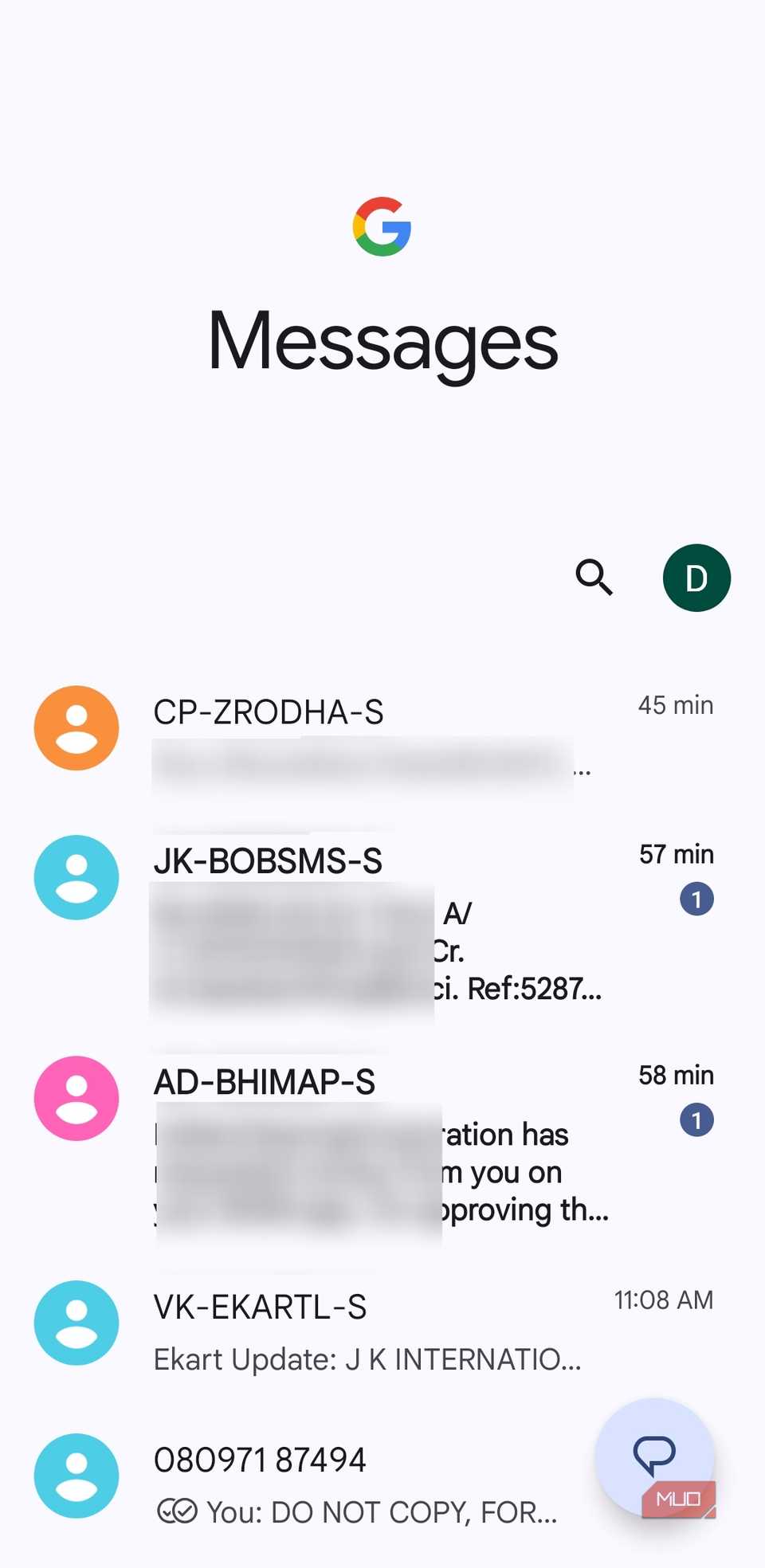 Google Message App Screen Google Messages has hidden full-screen animations — here's how to ...