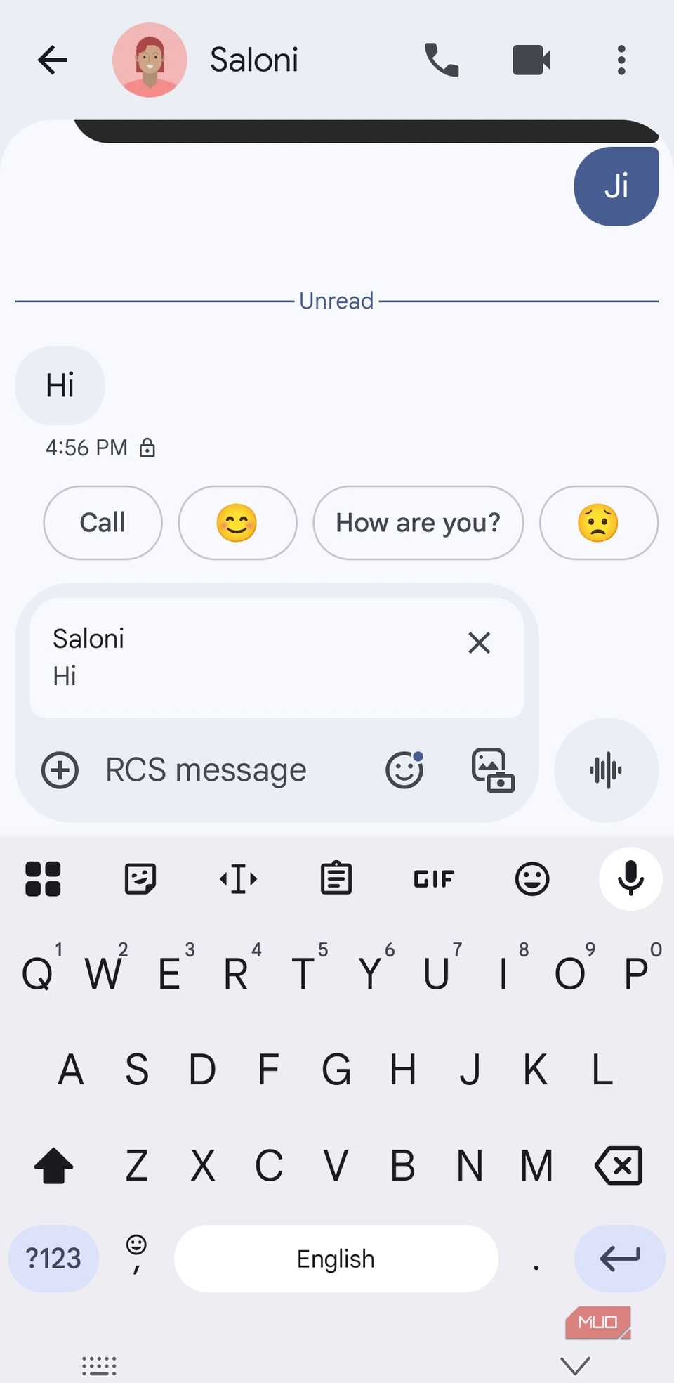 Google Messages reply to sepcific message on Android phone
