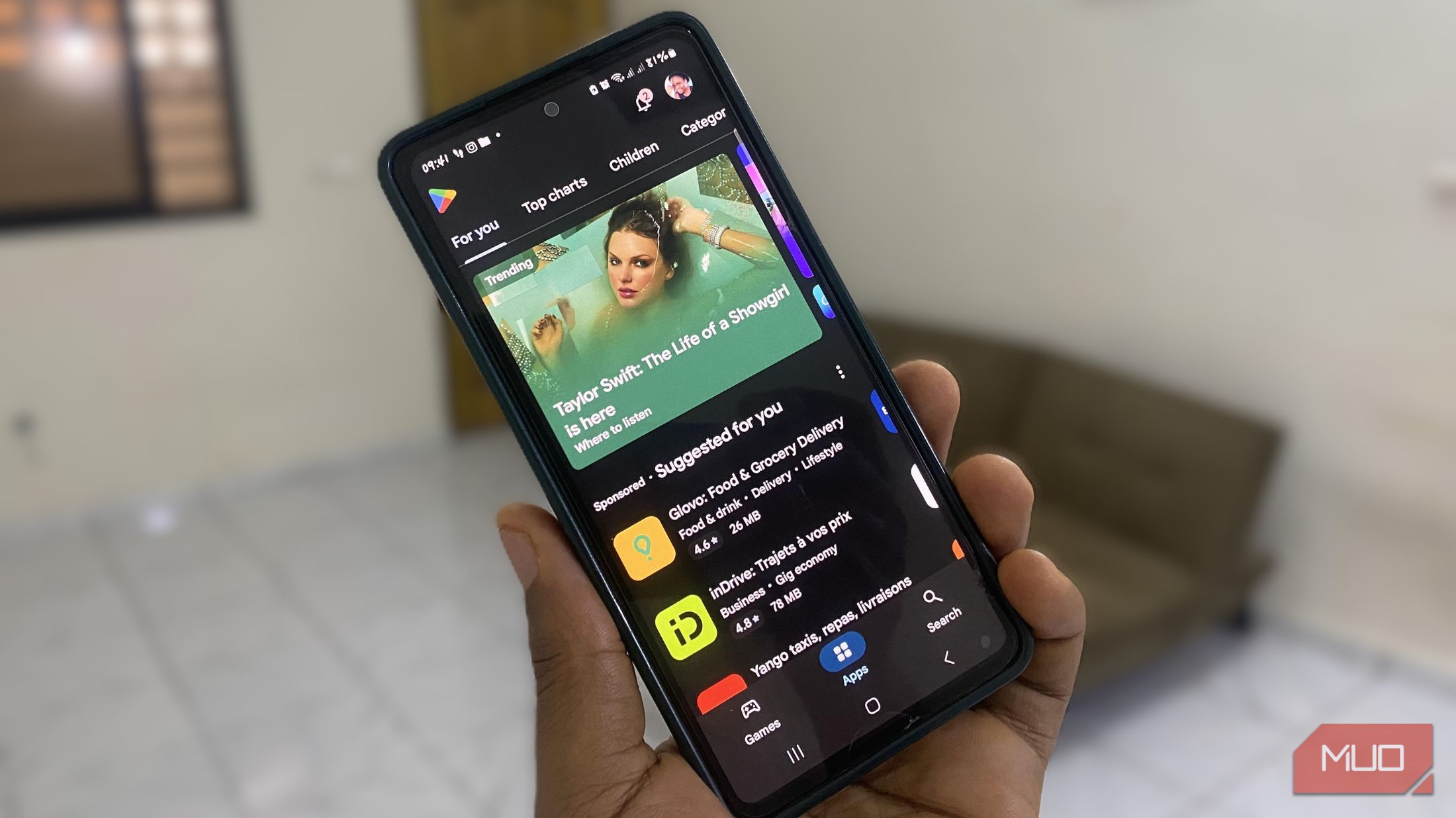 Google Play Store apps on Samsung A72