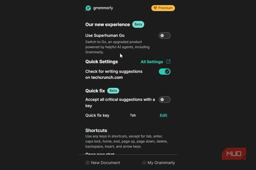grammarly superhuman go app extension.