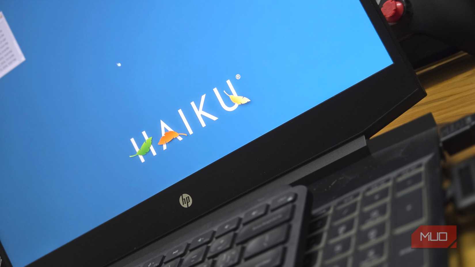 Haiku OS running on a HP Laptop