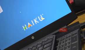 Haiku OS running on a HP Laptop