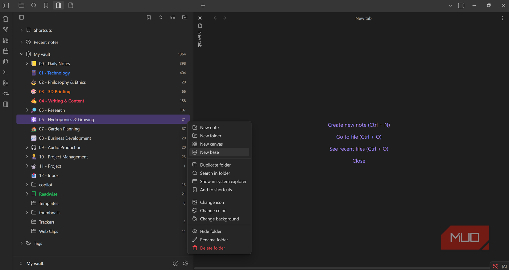 Highlight important folders