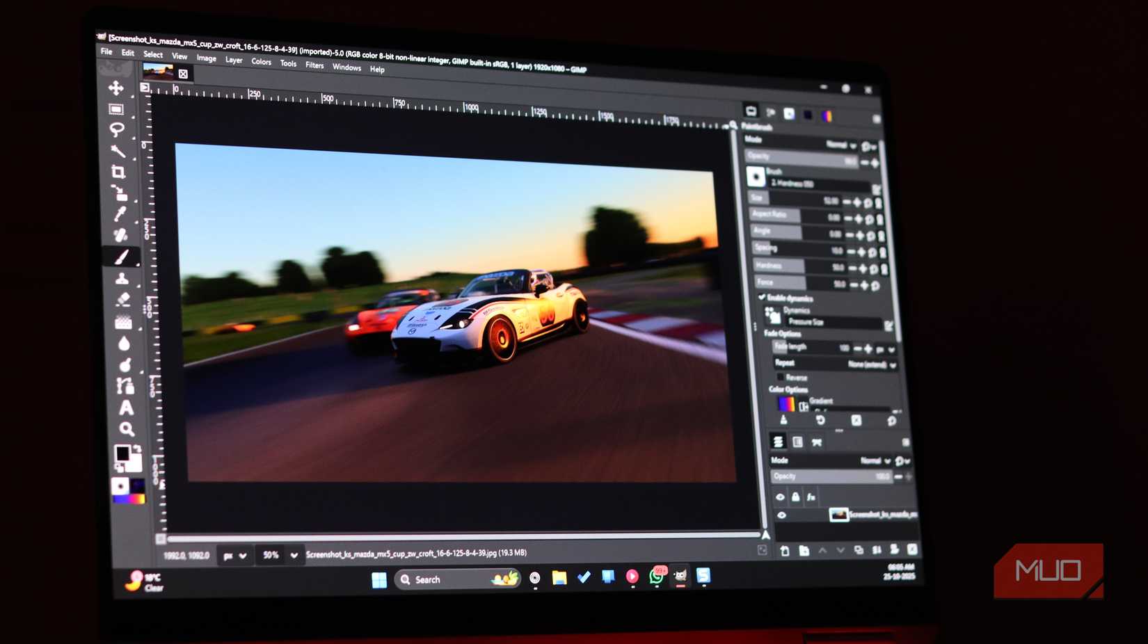 Imagen de GIMP con diseño PhotoGIMP.
