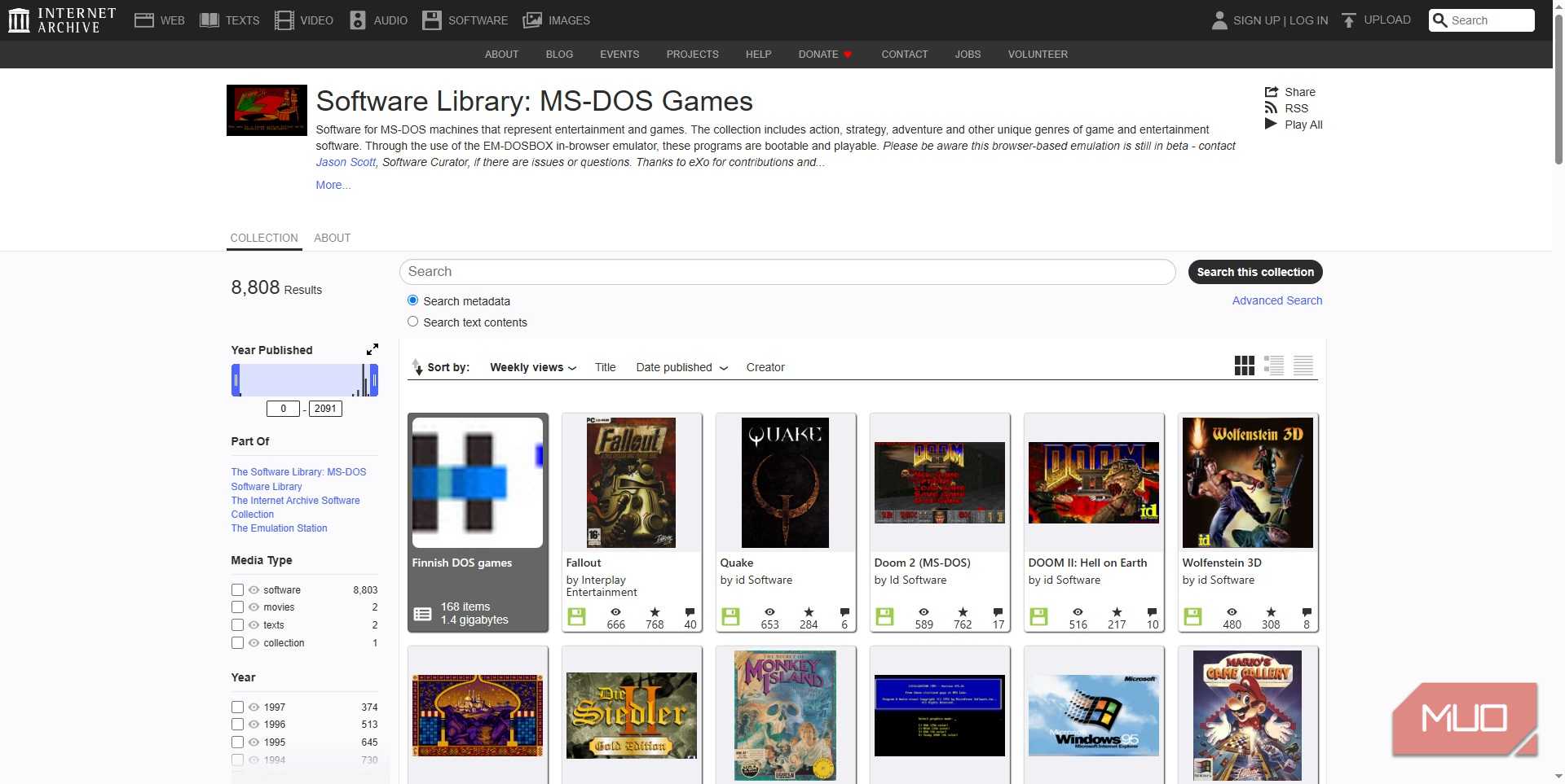 internet archive wayback machine old games