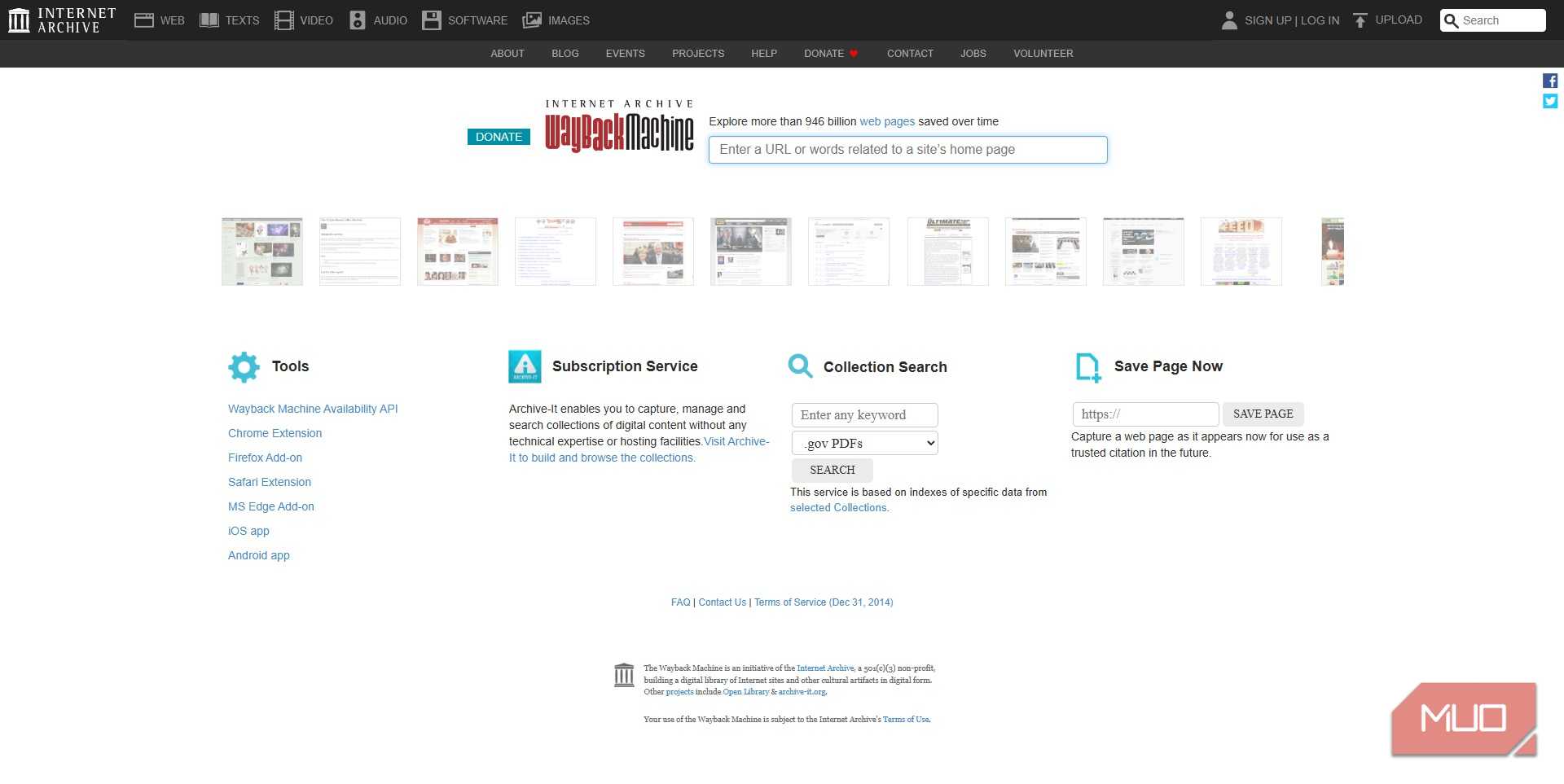 internet archive wayback machine