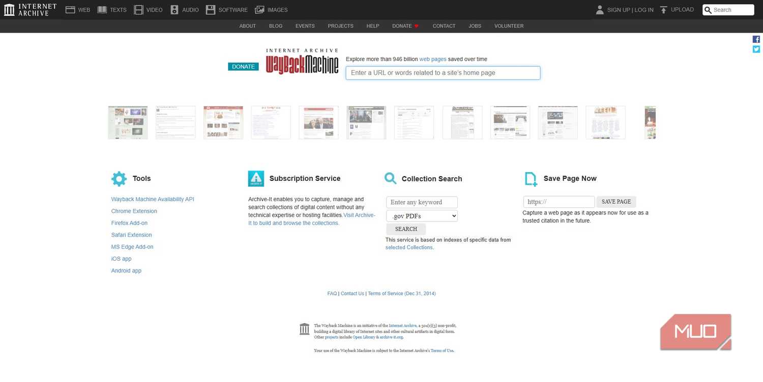 internet archive wayback machine