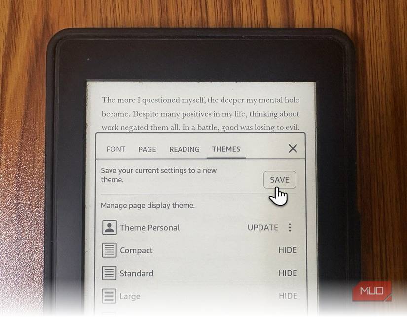 Kindle Custom Themes.