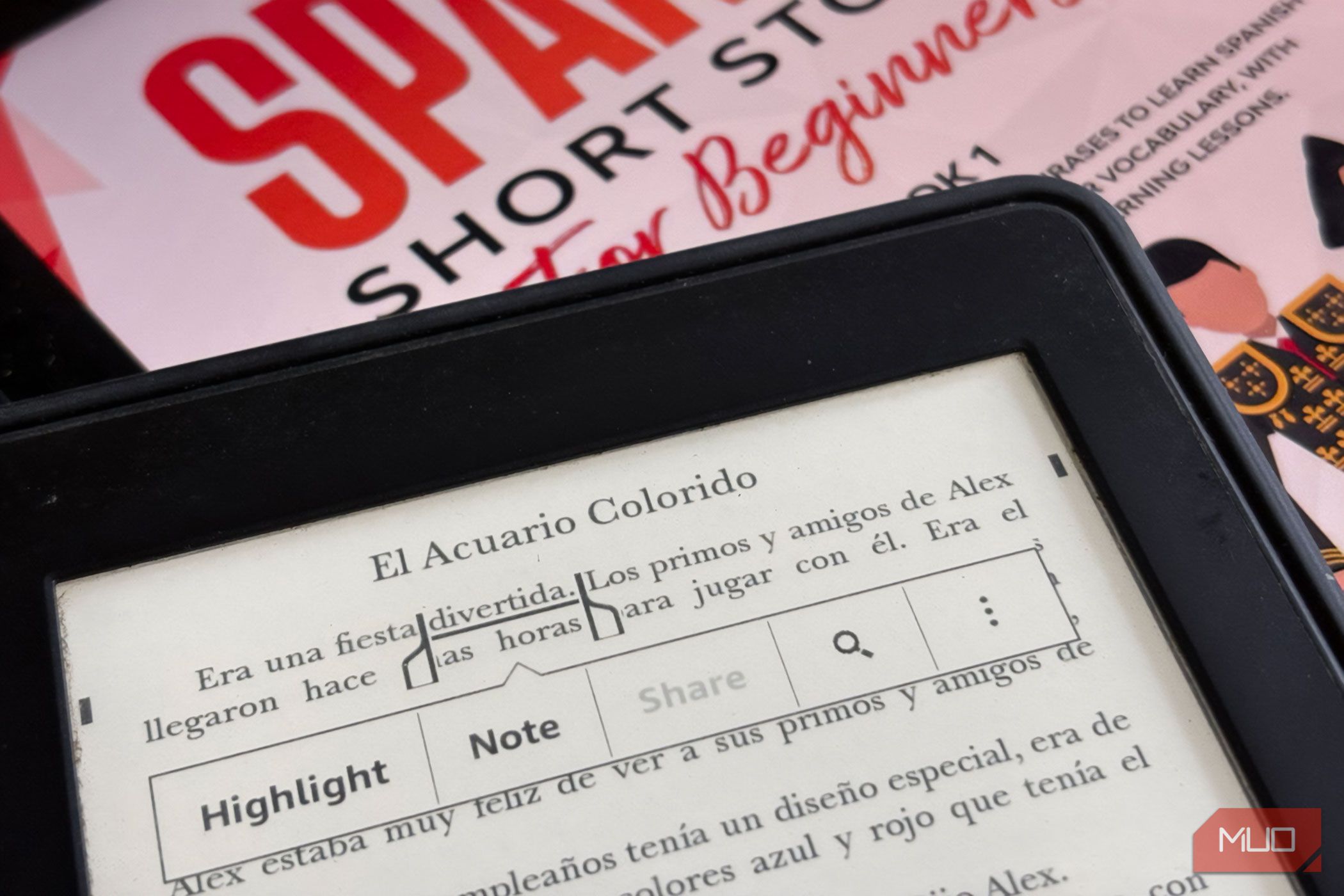 Learning a language with Kindle