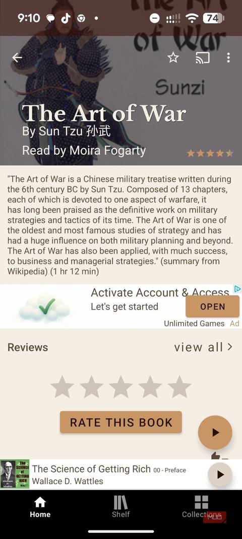 Screenshot of the LibriBox app.