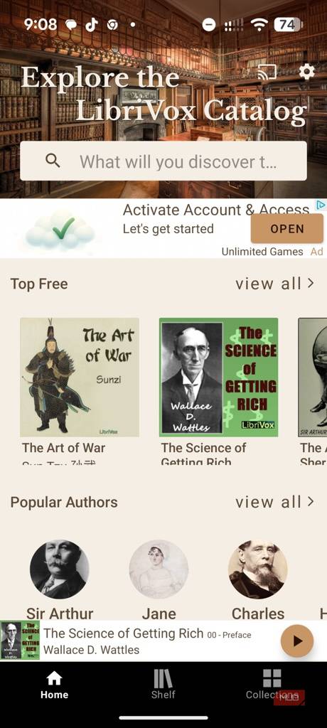 Screenshot of the LibriBox app.