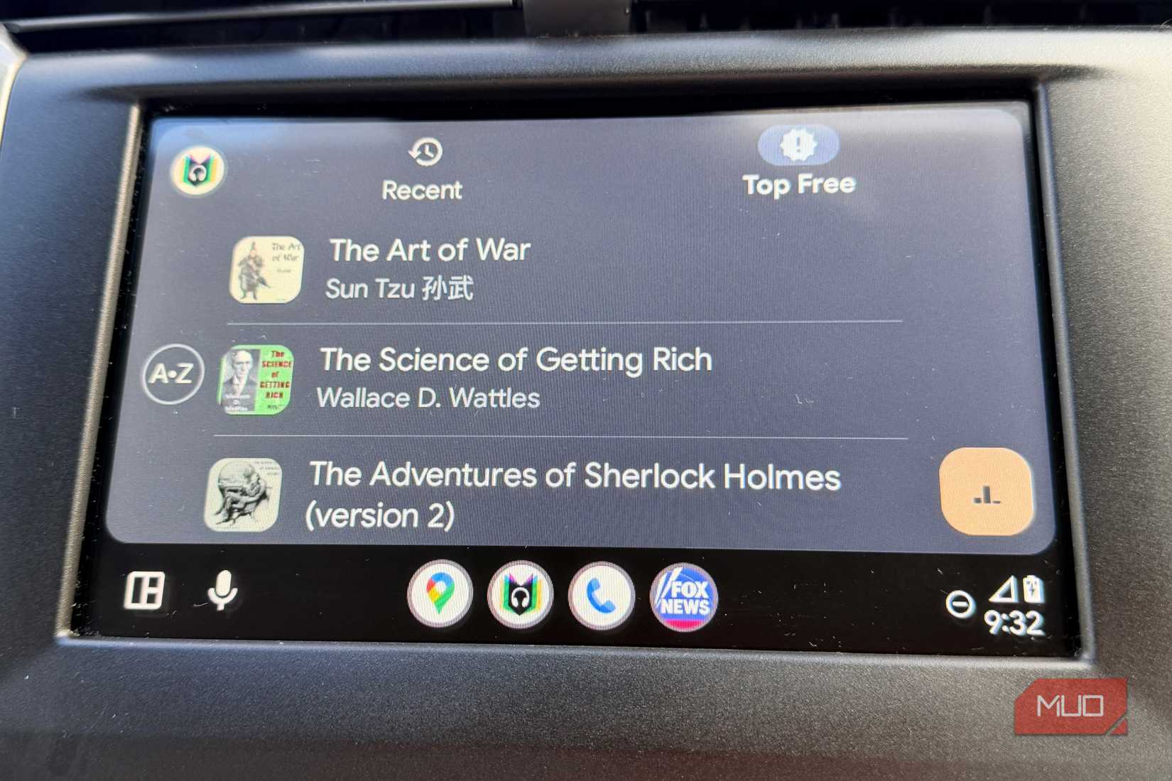 Librovox on Android Auto.