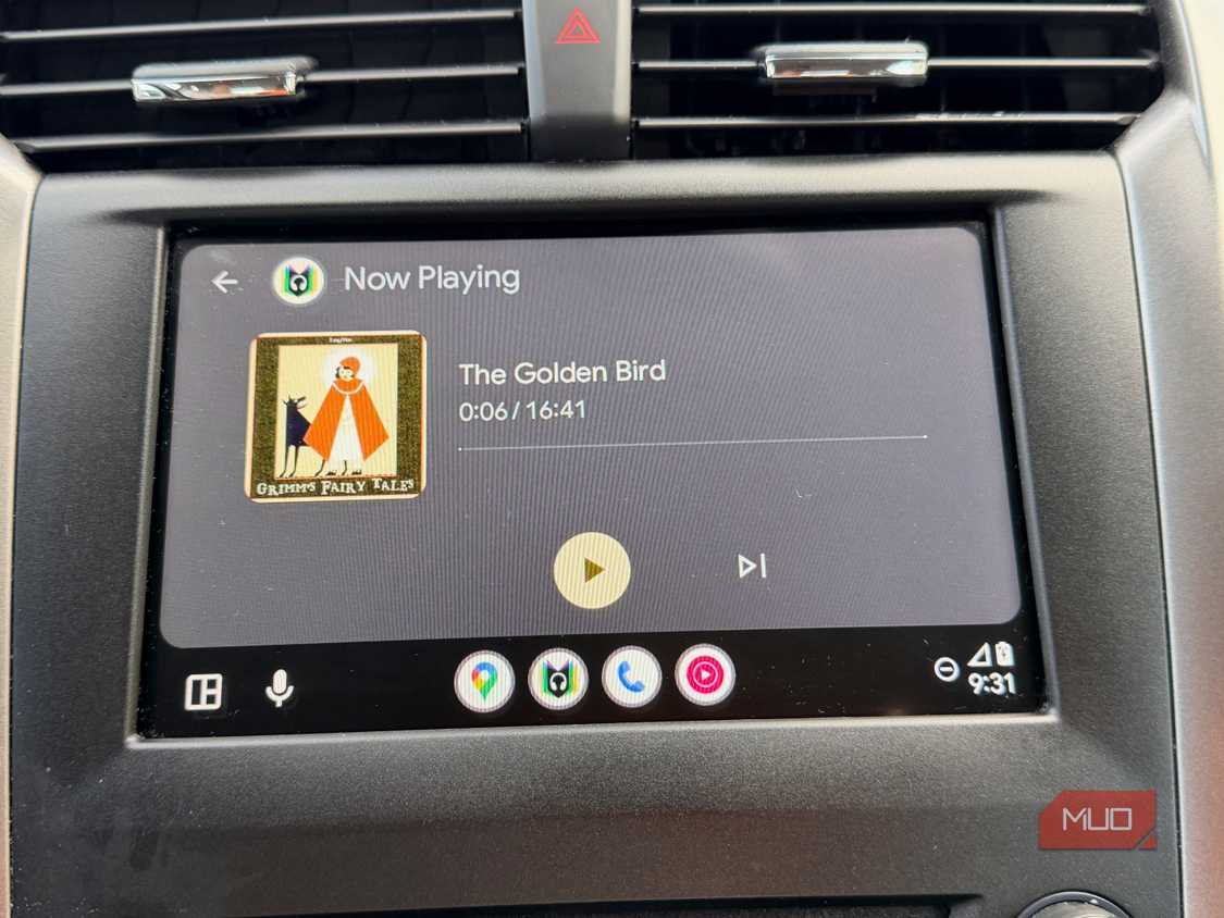Librovox on Android Auto.