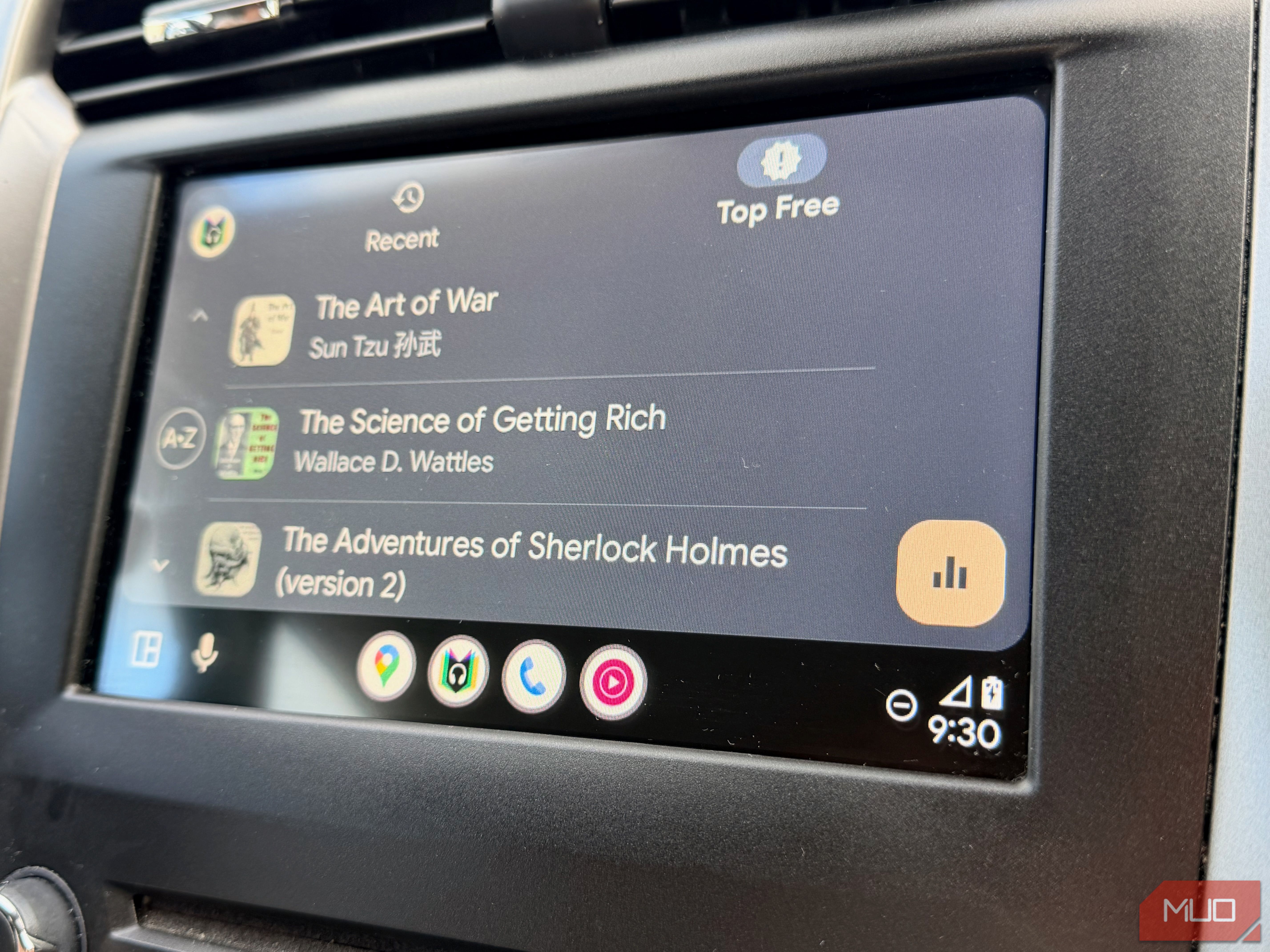Librovox on Android Auto.