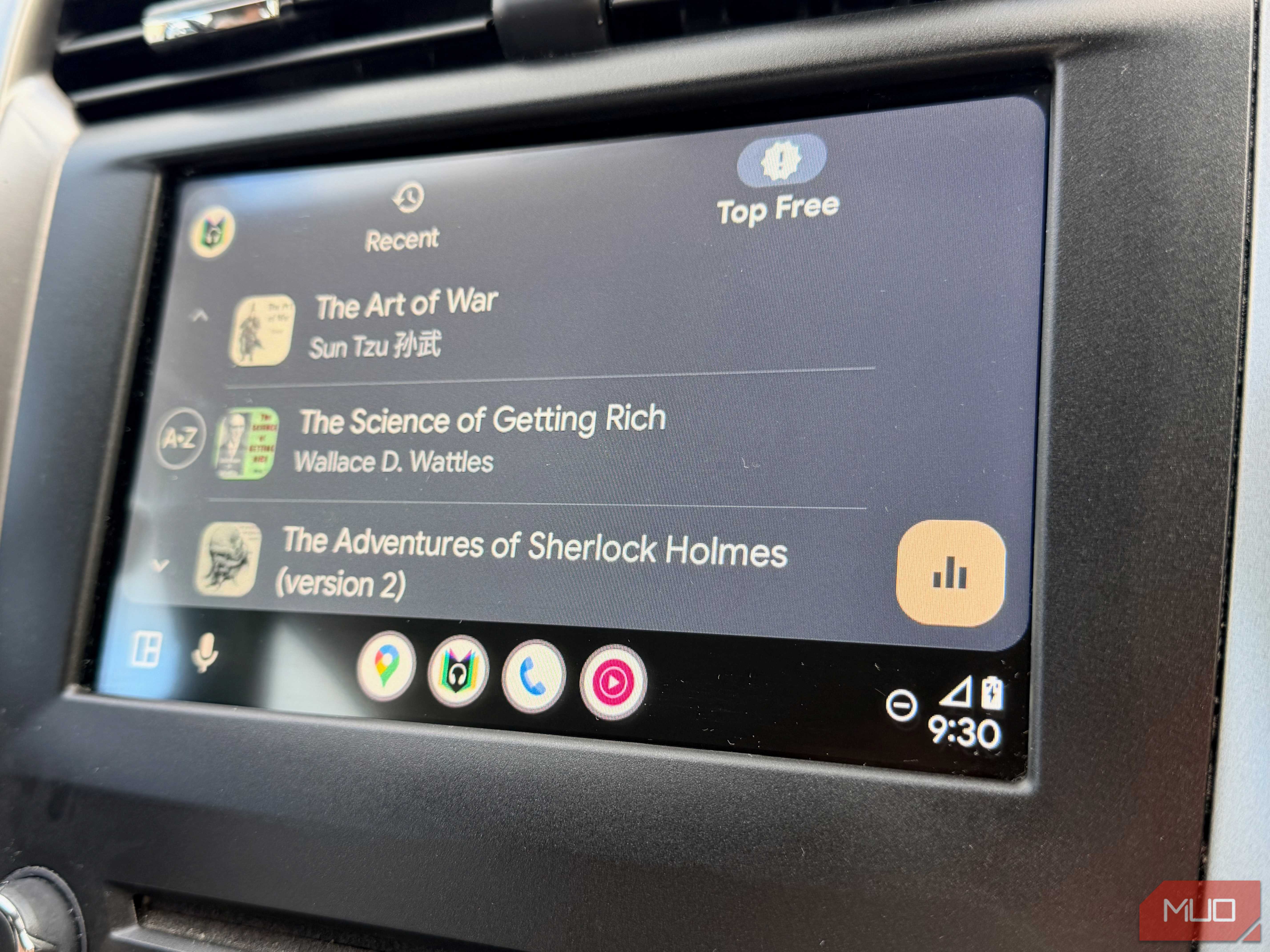 Librovox on Android Auto.