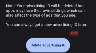 More Privacy Settings on Android with Ads option under Google section