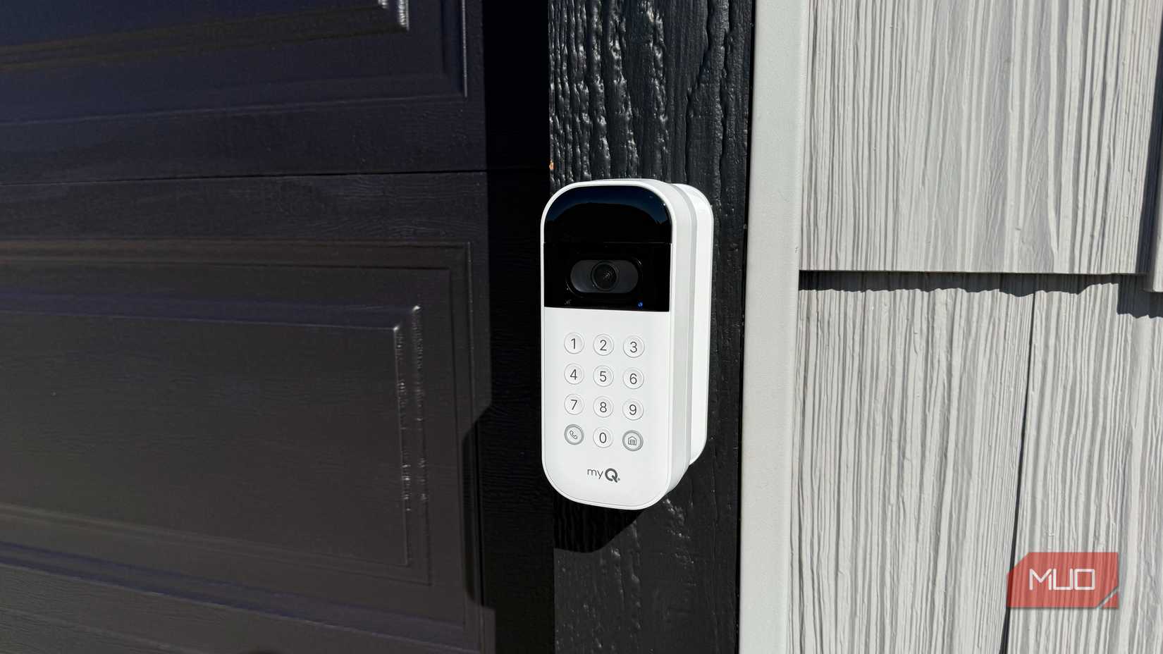 myq video keypad angle shot garage