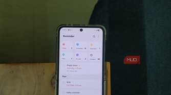 New Remidner app open on a Z Flip 6