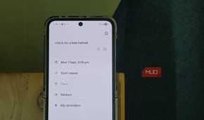 New reminder options in the Reminder app on Galaxy Z Flip 6