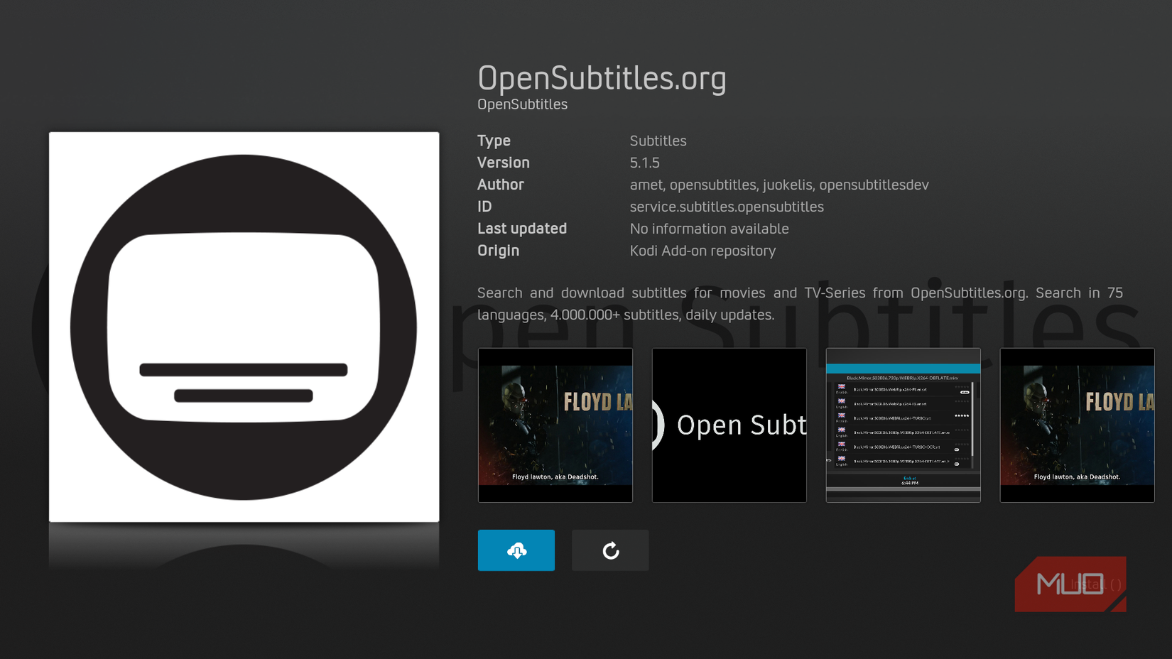 Opensubtitles on Kodi
