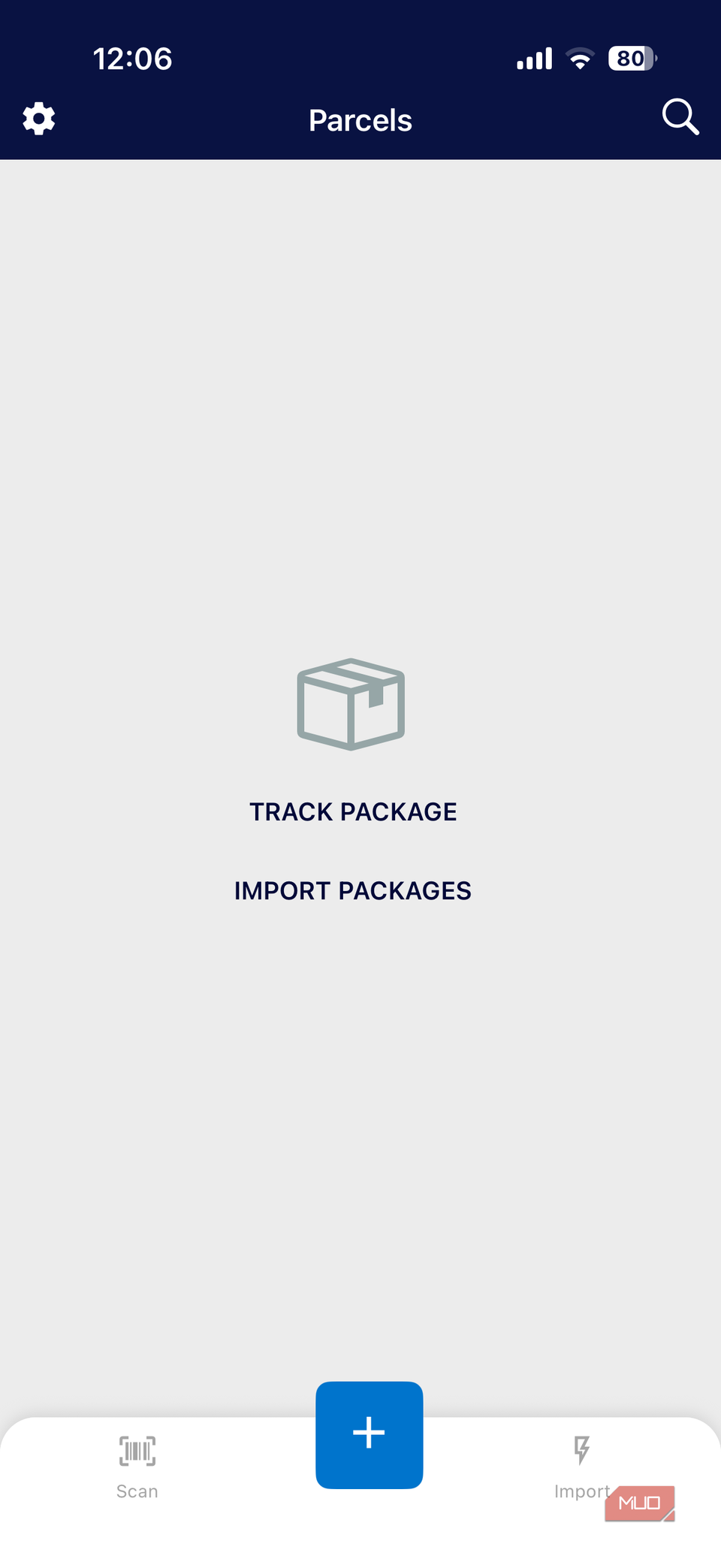 Packages app on iPhone
