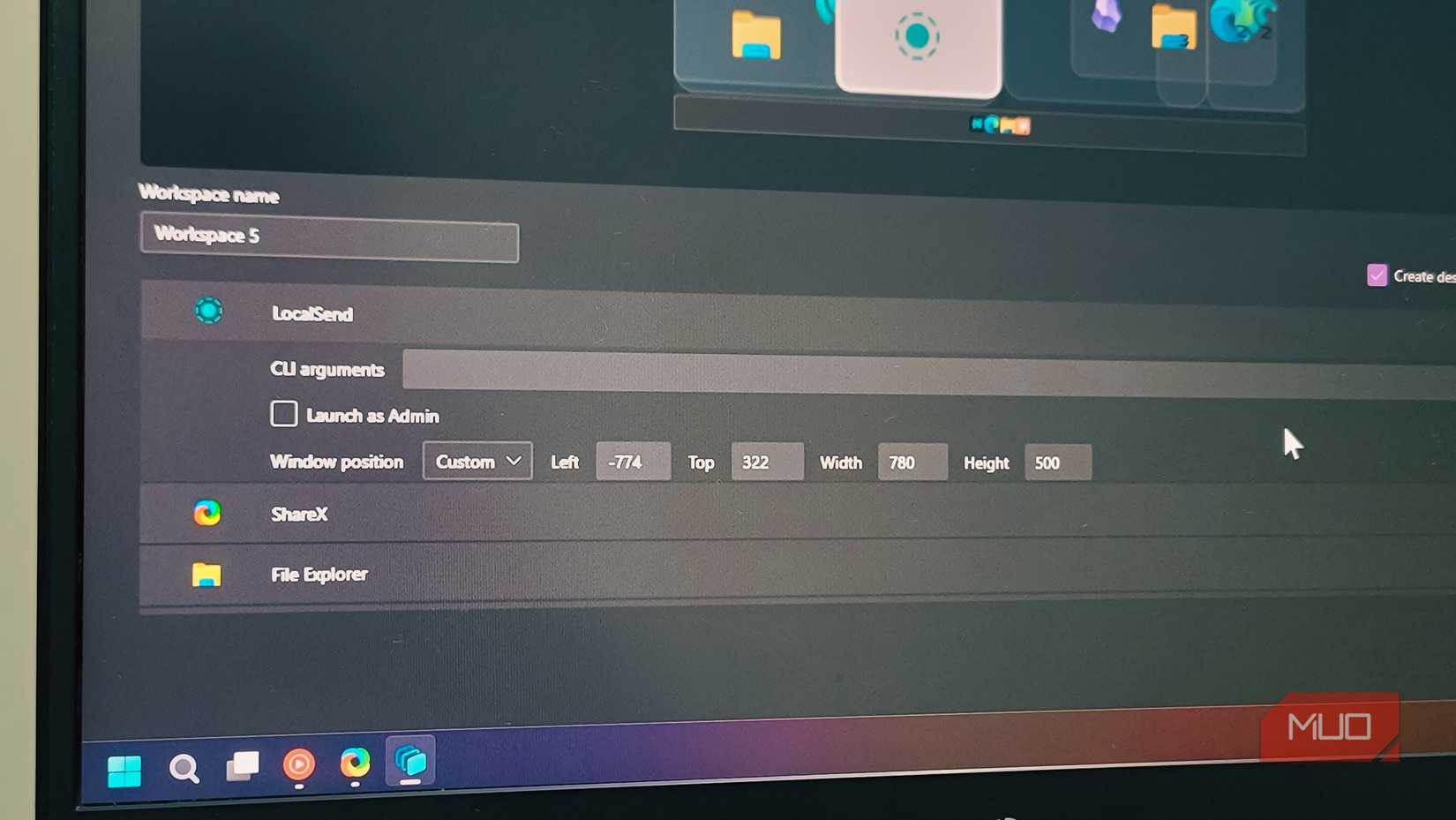 PowerToys advanced customization options for captured apps