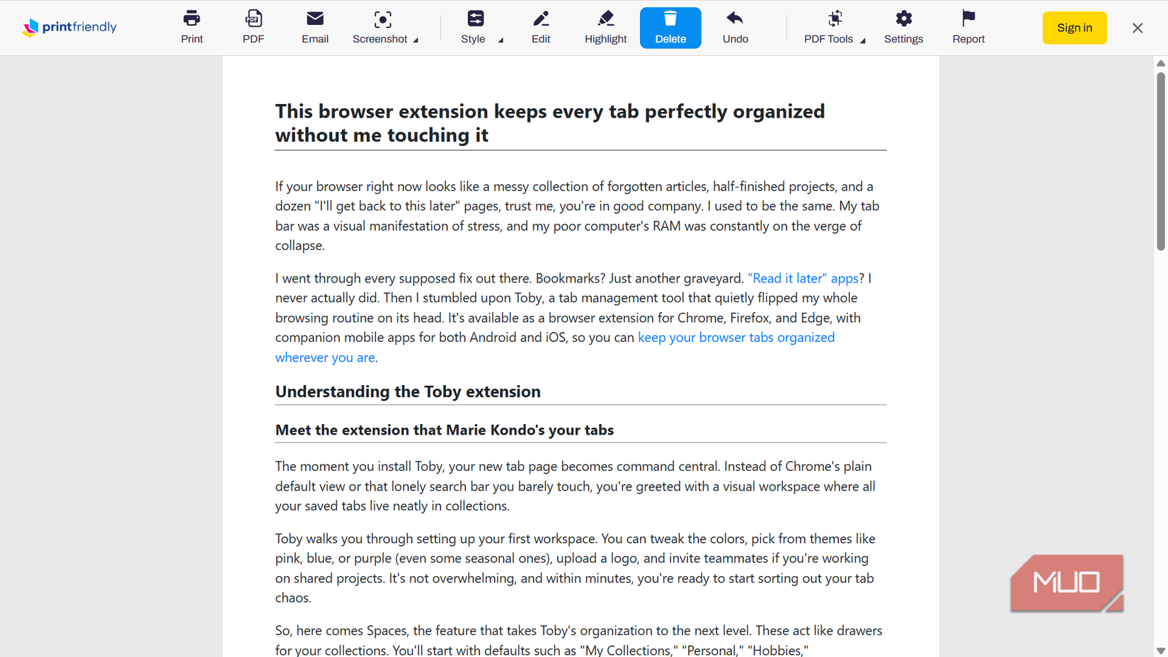 PrintFriendly extension in use.