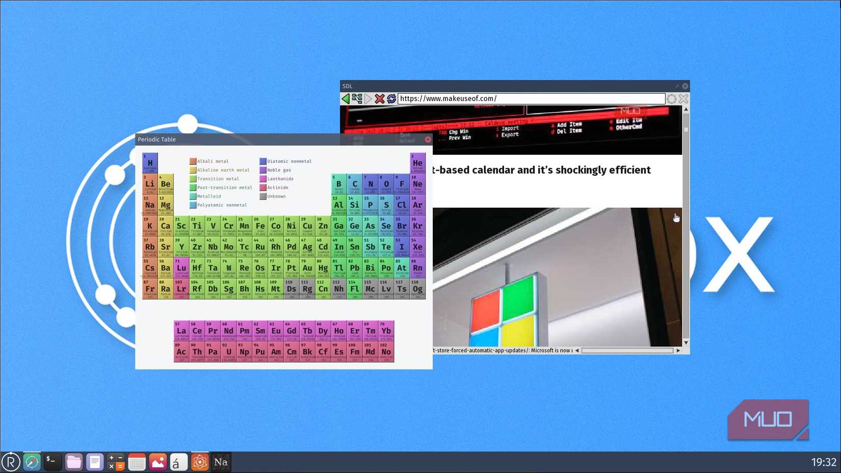 Redox OS Periodic able open