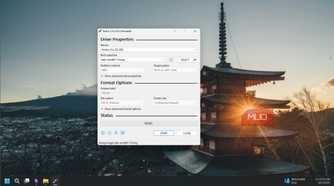 Rufus open on a Windows 11 desktop with the tails OS img selected
