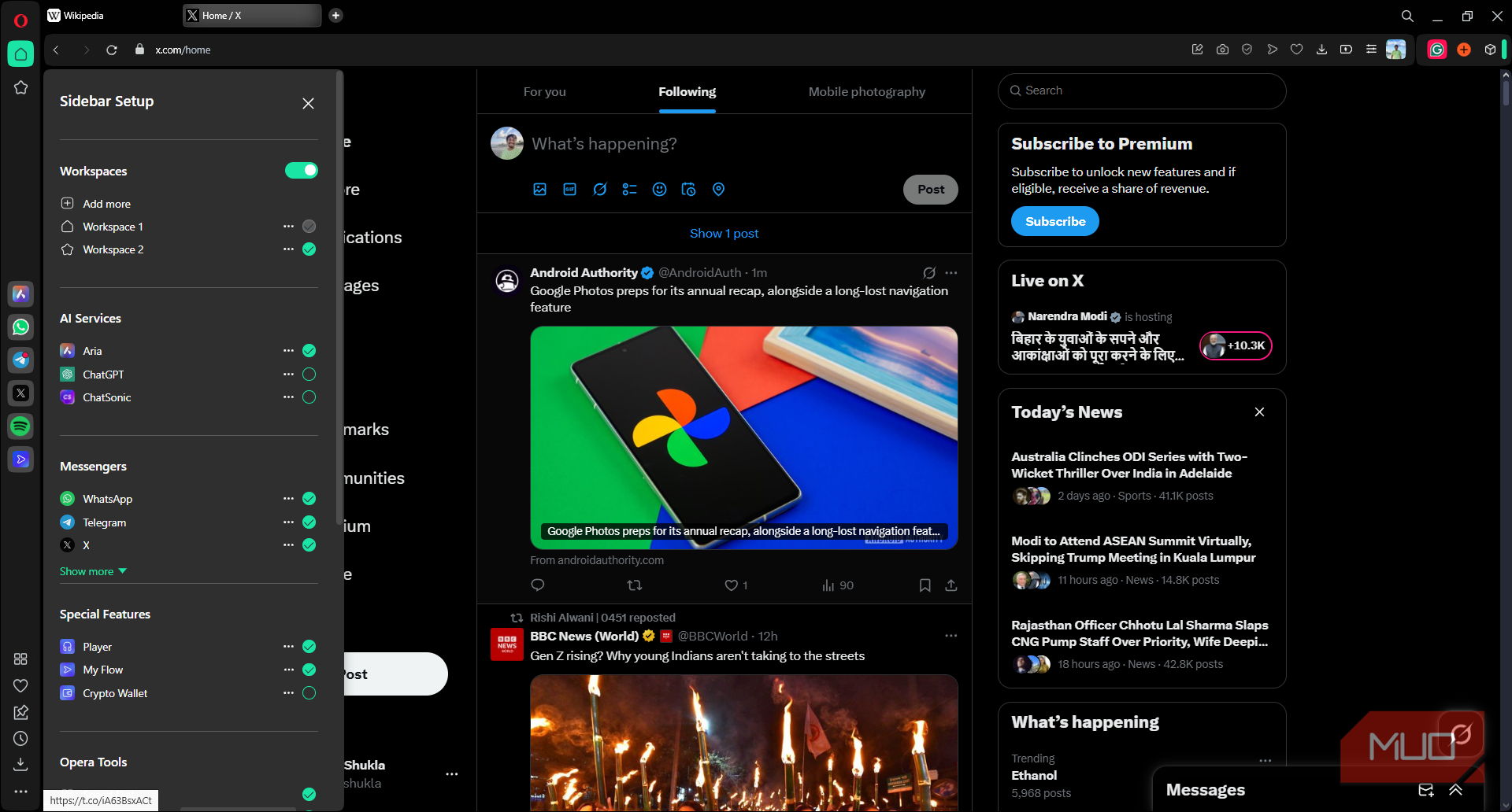 7 features in the Opera browser I wish I had on Chrome