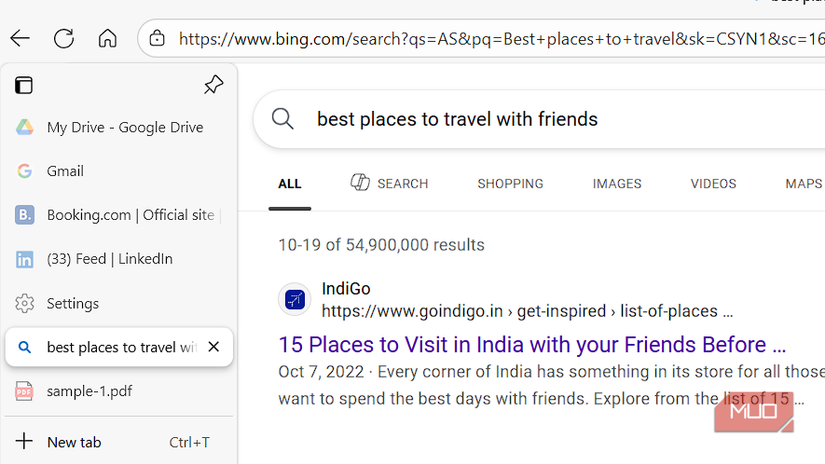 Tabs in sleep mode on Edge browser.