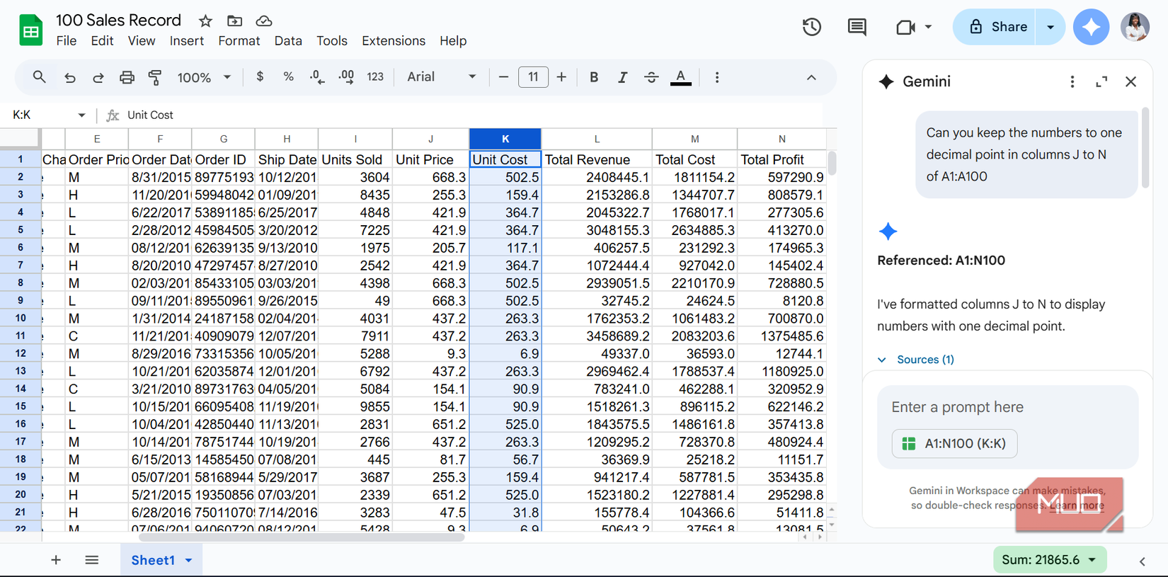 Gemini can do more in Google Sheets than you think