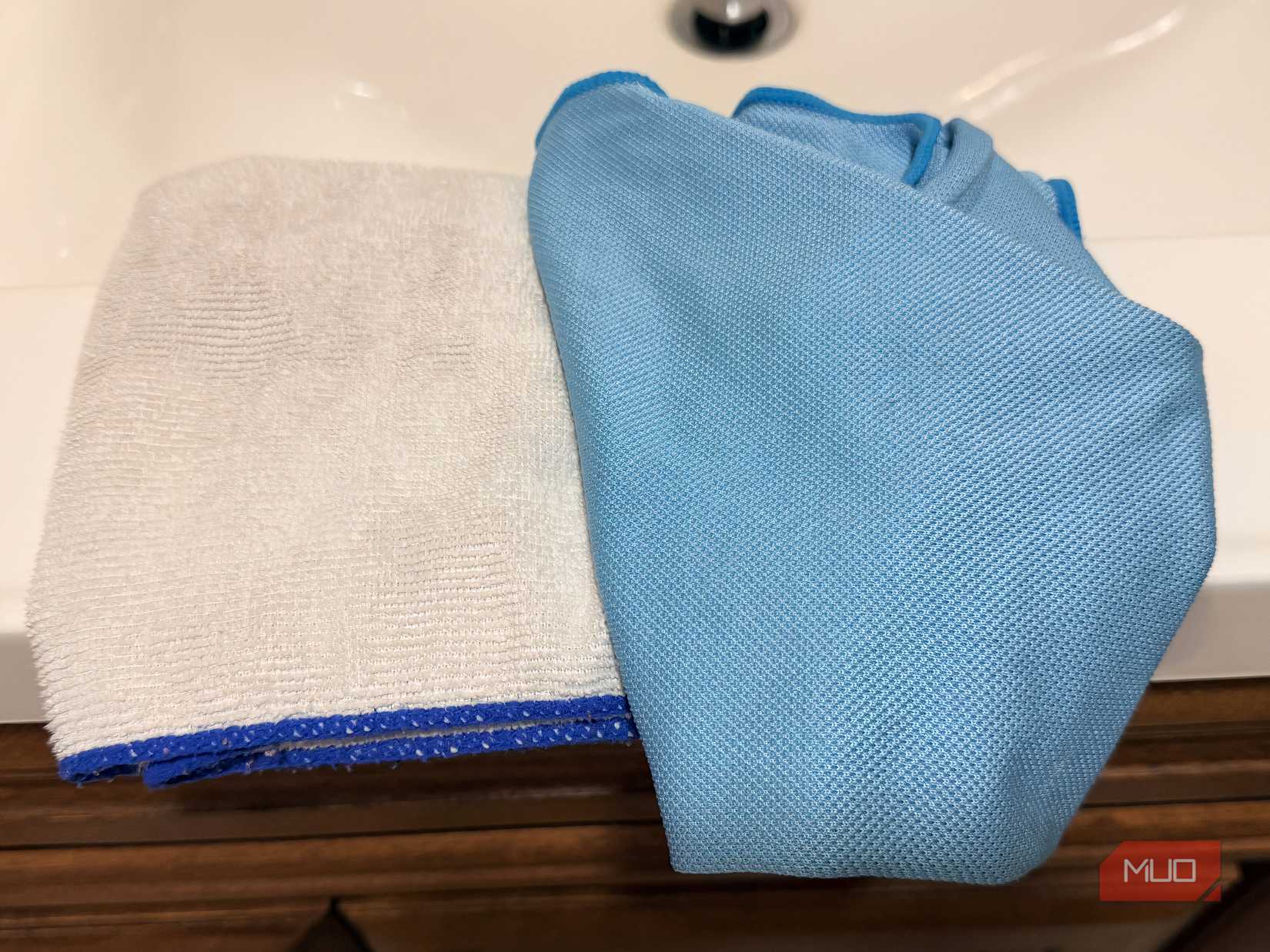 two cleaning clothes