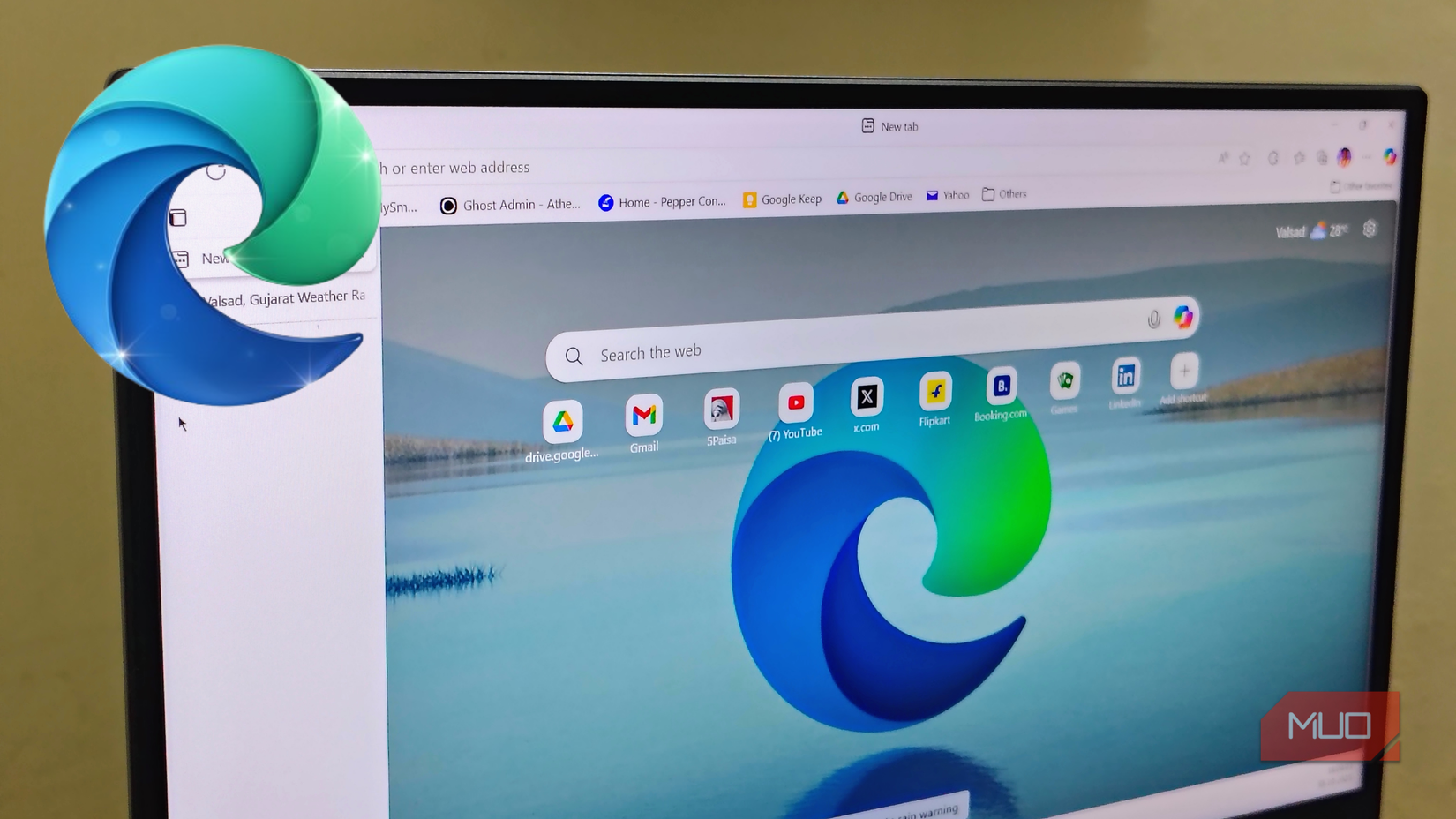 Microsoft Edge browser running on laptop.